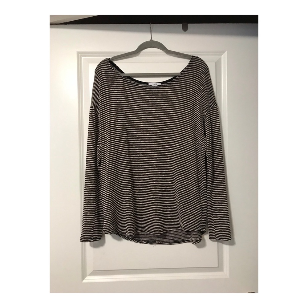 Black and Tan Striped Sweater